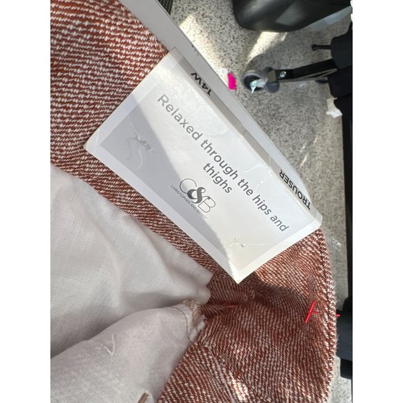 CJ Banks The Perfect Trouser Pants Womens 14W Relaxed Fit High Rise Cotton NEW - Picture 6 of 9